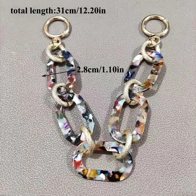 Fashion Woman Handbag Chain de sac en acrylique Chaîne accessoire accessoire de remplacement détachable de remplacement détachable DIY HAUTS Resin Resin6237666