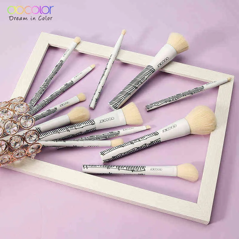 Docolor Makeup Brushs Set Foundation Powder Blush Eyd Shade Lifs Make Up Brush Cosmetic Tool Kit Maquiagem 220514
