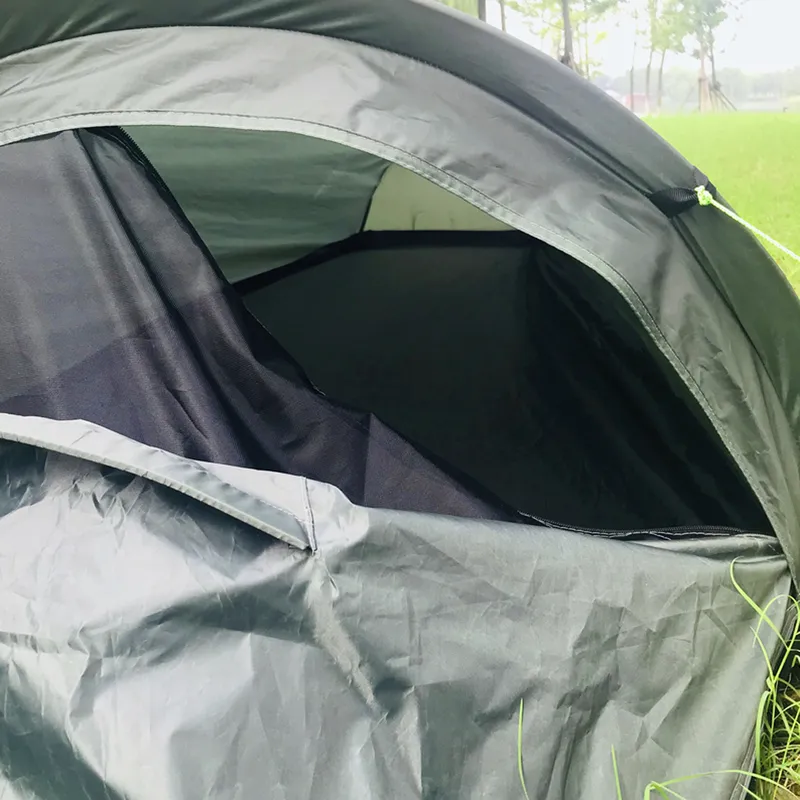 초경량 텐트 배낭 텐트 야외 캠핑 침낭 텐트 경량 단일 사람 Bivvy BagTent 220530