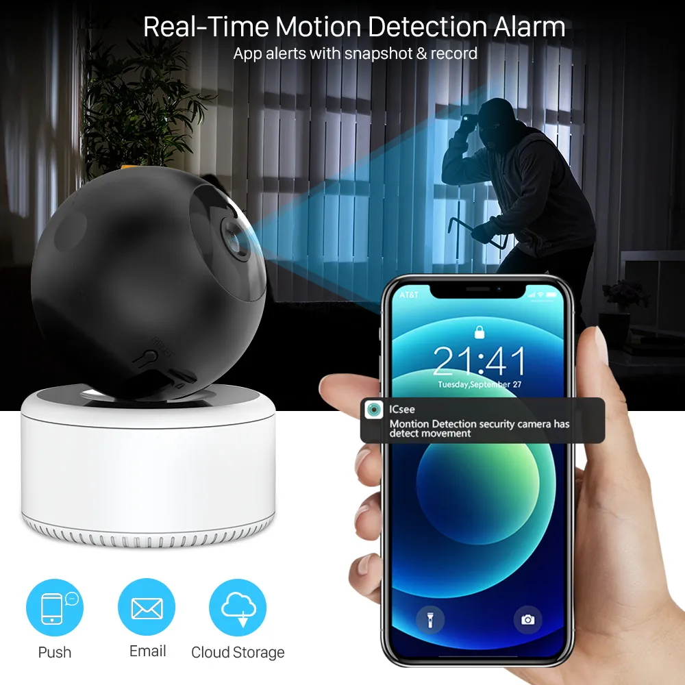 3MP Wifi IP Kamera 2MP 1080P Auto Tracking Ai Menschliches Erkennen Drahtlose Kamera H.265 Zwei-wege Audio Cloud CCTV hause Sicherheit Kameras