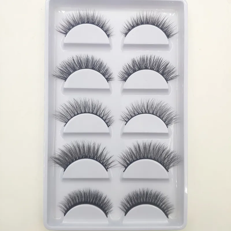 Wholesale 1050100 Boxes Mix Natural 3D Mink False Eyelashes Makeup Fake Eye Lashes Faux Cils Make Up Beauty Tools 220525