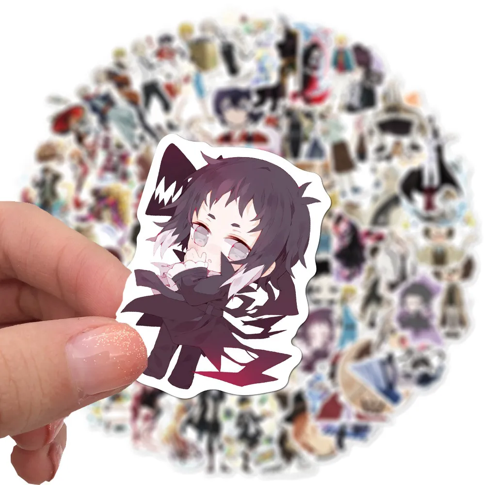 Nuovo impermeabile 10/30/50/Anime Bungo Cani randagi Adesivi auto Skateboard Moto Laptop Phone Graffiti Decal Kid Toy Sticker sticker