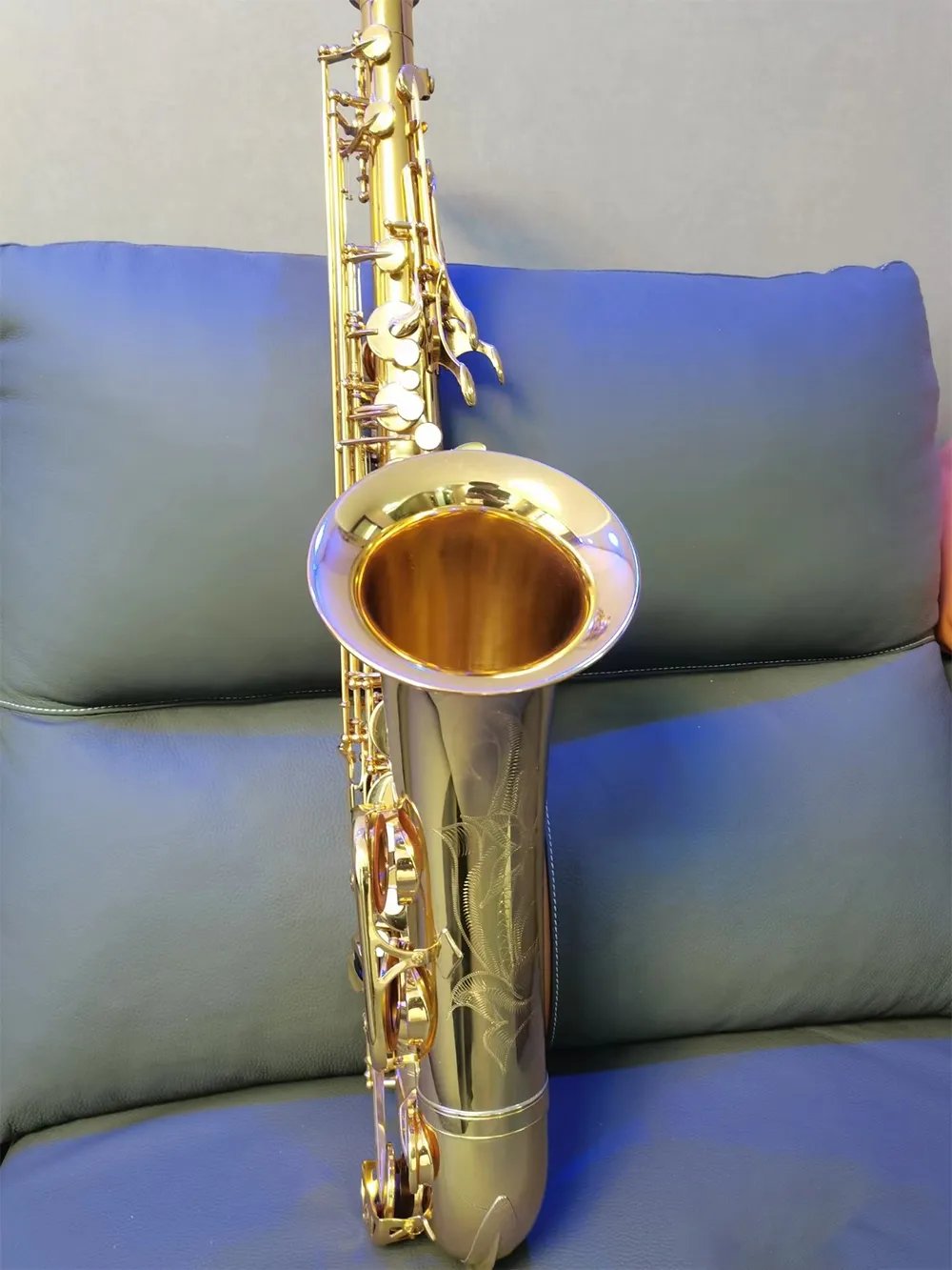 Klassisk YTS-480 Struktur Modell B-Key Professional Tenor Saxophone Jazz Instrument bekvämt Känn Sax Professional-Tone