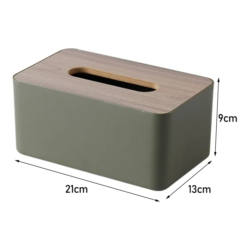Porte-mouchoirs en bois Serviette en papier domestique Boîte de rangement Boîte amovible Bote mouchoirs Lagerung Boîtes pour bureau à domicile 220523