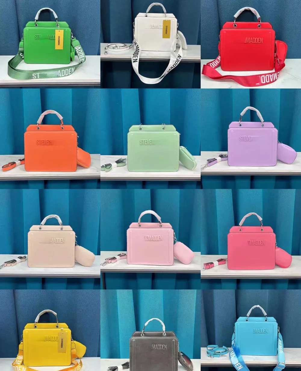 2022 Nieuwe damesontwerper Crossbody Bags composiettas kleine macaron muti kleurenmerk handtassen