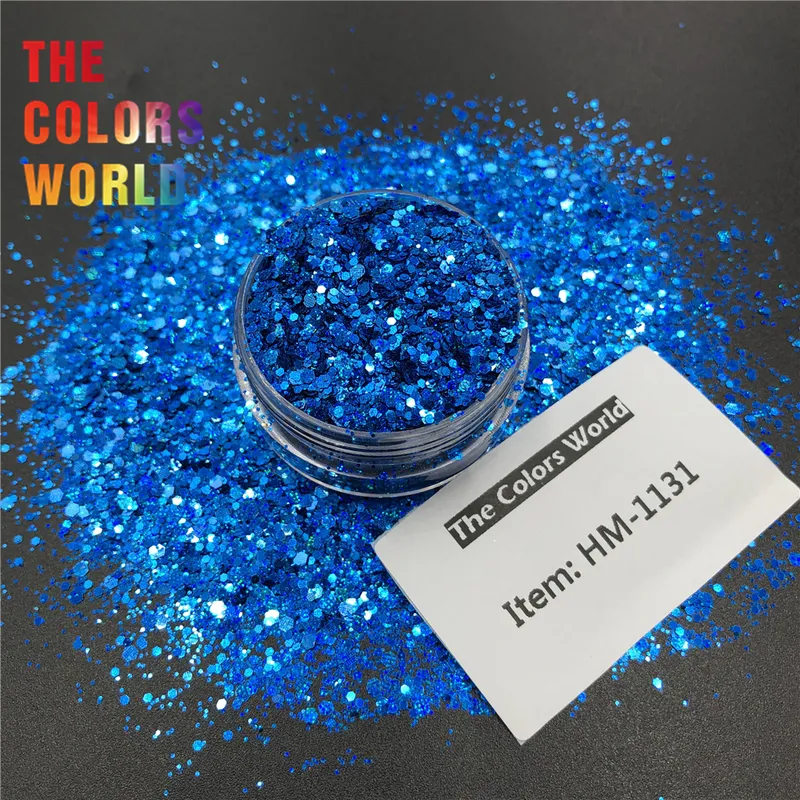 TCT415 Mix Color Chunky Shinning Laser Nail Glitter Nail Art Decoration Body Art Tumbler Crafts Accessories Festival Supplier 220525