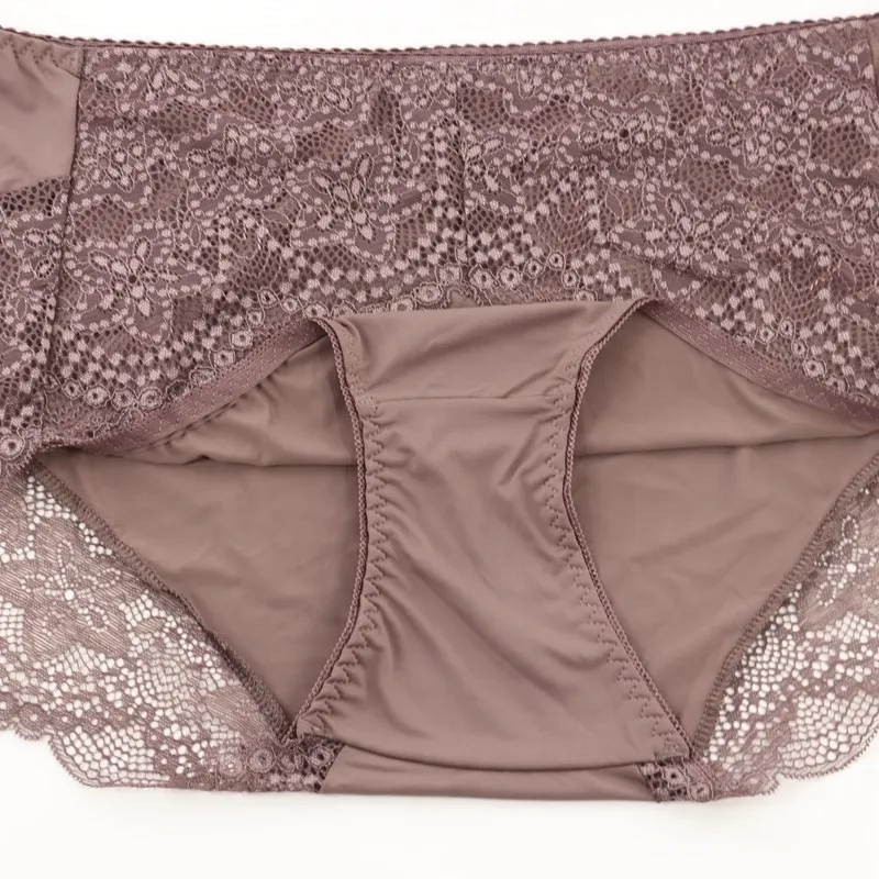 Parifairy Women's Underpants Sexy Floral Lace Briefs Plus Size Panties XL 2XL 3XL 4XL 5XL 6XL Ultra Thin Underwear Lingerie 220511