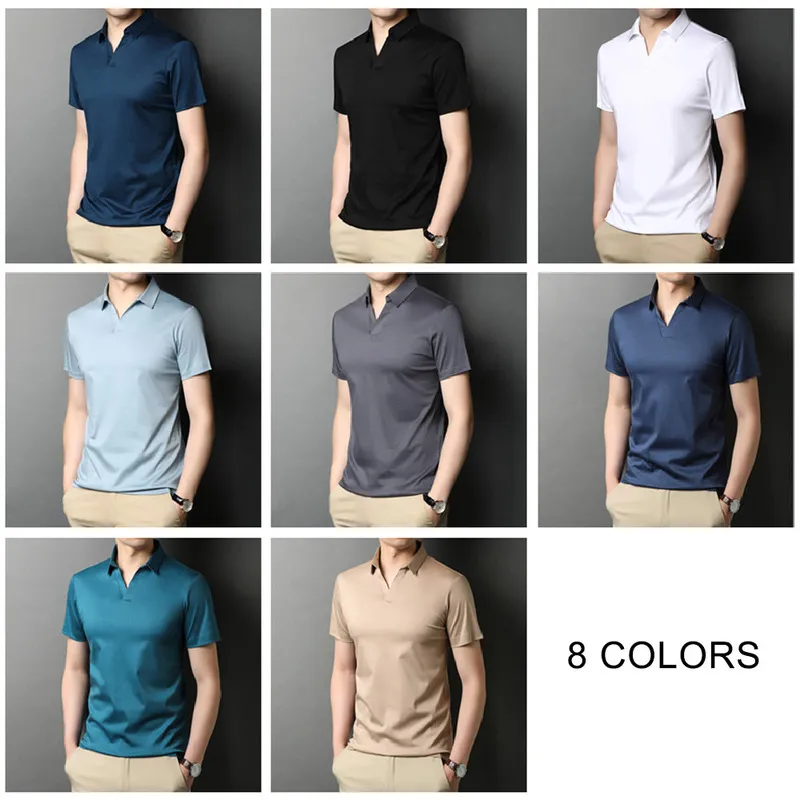 COODRONY Marque Haute Qualité Été Cool Pure Color Casual Manches Courtes 100% Pur Coton Polo-Shirt Hommes Slim Fit Vêtements C5198S 220716
