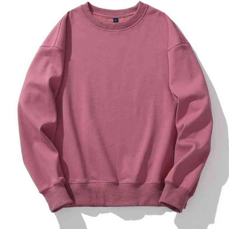 Nieuwe Mannen Herfst Fluwelen Sweatshirts Ronde Hals Effen Kleur Lange Mouwen Tops Stellen Jas Vrouwen Pull Casual Kleding MY542 L220730