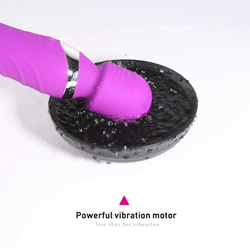 Verwarming Wand Vibrator Dual Motor Roterende G Spot Vagina Clit Massager Vrouwelijke masturbator Erotisch sexy speelgoed voor vrouwen