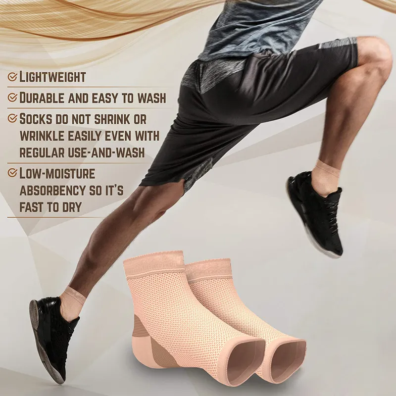 e de chaussettes de fasciite plantaire avec soutien de la voûte plantaire manchon de compression de la cheville orthèse sans orteil pour le soulagement de la douleur au pied gonflement 220601