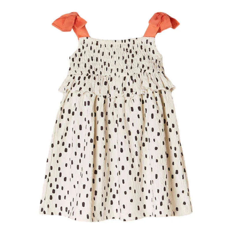 Little Maven 2022 New Fashion Summer Dress Cotton Lovely Casual Close Children restidos Pretty for Kids 2-7 Year G220518