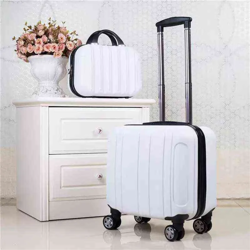 Pouces Abs Cabine Bagages Enfant Roulant Ensemble Femmes Voyage Trolley Valise Avec Roues Continuer Filles ensemble J220708 J220708