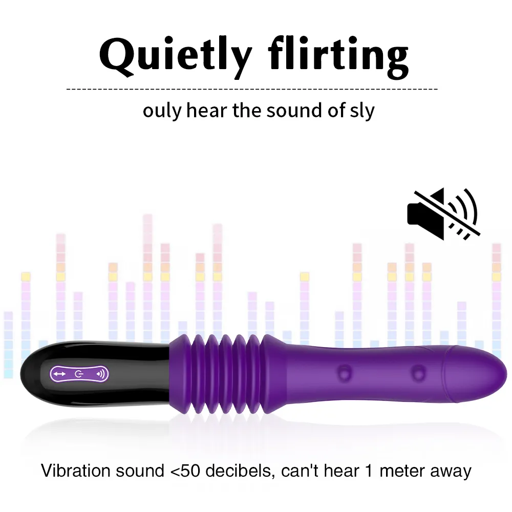 Thrusting Dildo Vibrator Automatic G Spot Suction Cup sexy Toy For Women Hand-Free Fun Anal Massage Orgasm