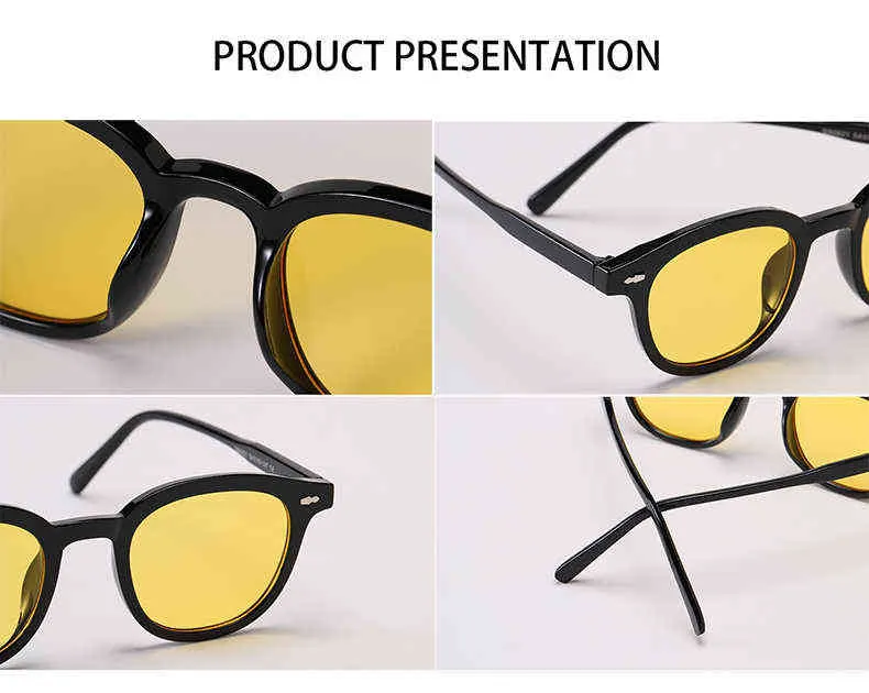 Jackjad 2022 Fashion Cool Vintage Round Style Day Solglasögon Kvinnor Tint Ocean Lens Ins Stylish Brand Design Sun Glasses SS0821 Y220427