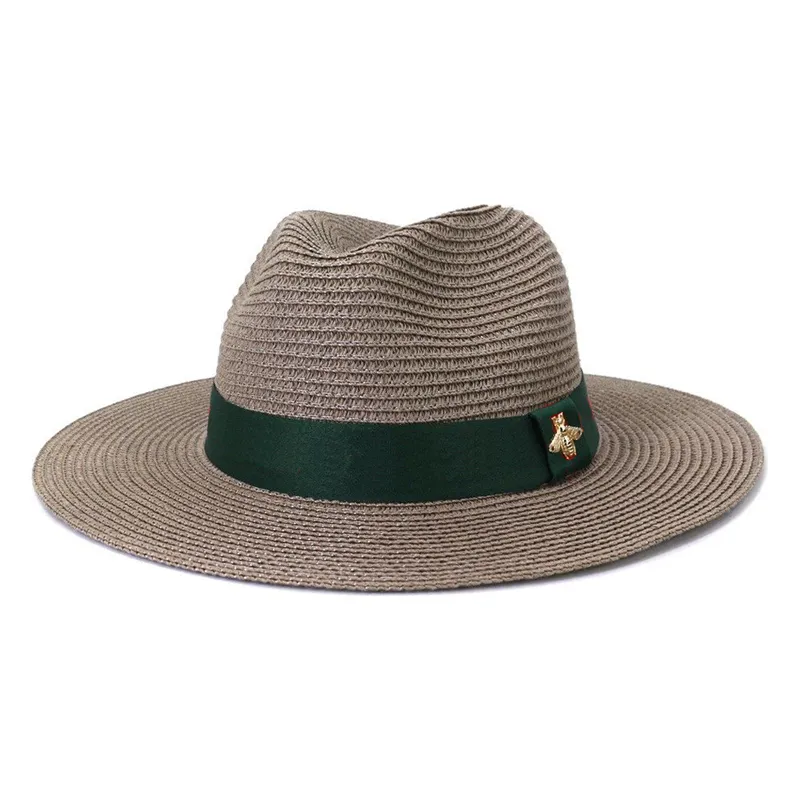 Projektant mody Panama Hat for Men and Women Solid Color Słomowe czapki jazzowe czapki górne czapki Wysokiej jakości rybacki Hat277r