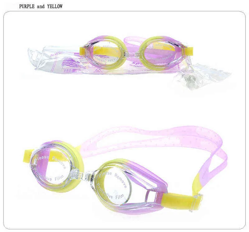 1 قطع الرجال النساء السباحة نظارات مكافحة الضباب uv حماية السباحة النظارات المهنية electroplate قابل للتعديل نظارات السباحة للماء G220422