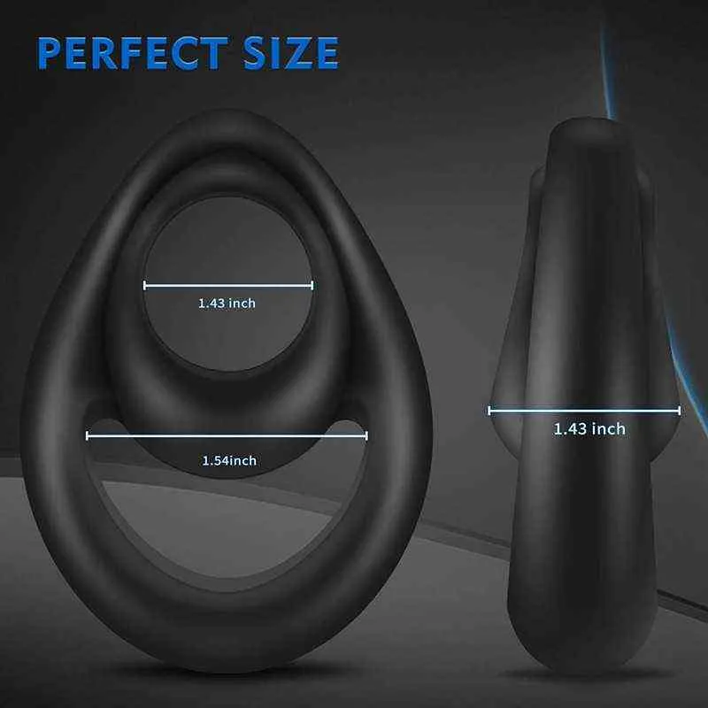 Nxy Cockrings Sex Toys Penis Enlargement Cock Ring Men Erection Rings Delay Ejaculation Toy Penisring Ball Stretcher Chastity Cage Shop 220505
