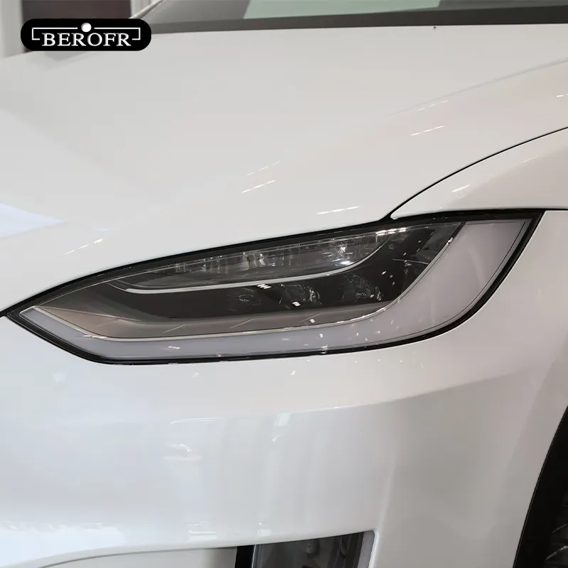 2 أجهزة كمبيوتر ل Tesla Model 3 X Y S Car Headlight Tint Smoke Black Protection Film Protection TPU Accessories13639833176158