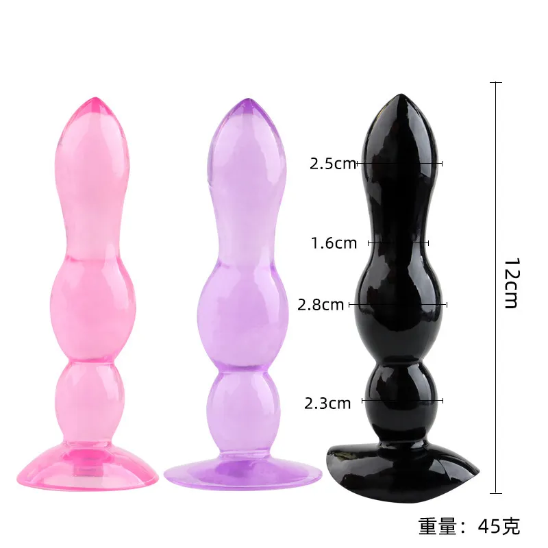 Silicone Anal Dildo No Vibrator Male Masse Prostate Massageur Perles Bouchons G Spot Butt Masturbation Sexy Toys For Couple7601230