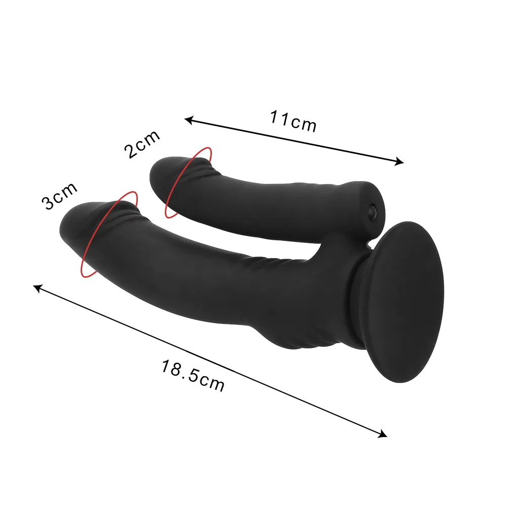 OLO G Spot Double Dildo Vibradores Clitoris estimulam o estimulador de plugue anal anal Silicone à prova d'água