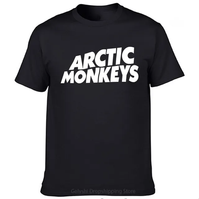 록 밴드 북극 원숭이 T 셔츠 남성 남성 여성 패션 코튼 티셔츠 아이 힙합 티 탑 편지 Tshirt Camiseta 대형 탑 펑크 220608