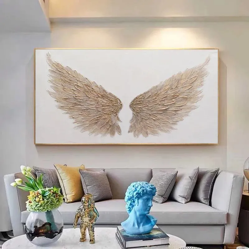 Abstrakcyjne obrazy na płótnie Wall Art Angel Wings płótno plakaty i druki artystyczne skrzydła zdjęcia do salonu Home Decor Cuadros