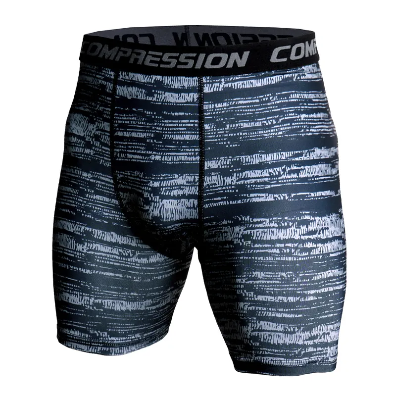 Mężczyźni kompresja pod warstwą krótkie spodnie moda 3D druk kamuflaż atletyczne rajstopy szorty dna Skąsze dno 220714