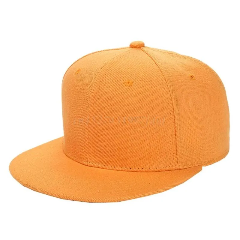 Gorras de bola 22 estilos Mujeres Hombres Verano Hip Hop Estilo Gorra de béisbol Plana Bill Brim en blanco Color sólido Tamaño ajustable Clásico Snapback241j