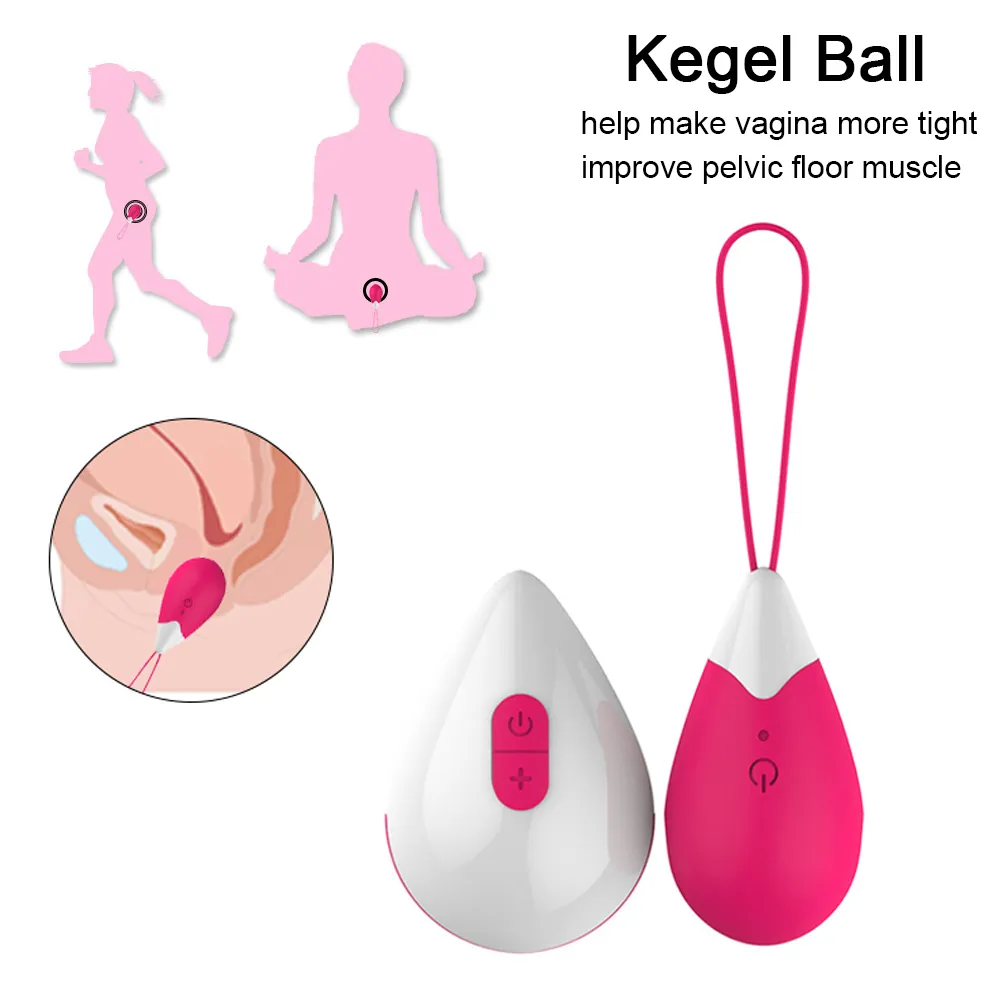 Silikonowe wibrujące jaja bezprzewodowe Ćwiczenia piłki pochwy inteligentne miłość zdalny skok wibrator seksowne zabawki dla kobiet 5