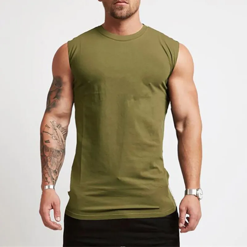 Gym Warmout Sans manches chemises Tabreublement Hommes Body Body Body Fitness Sportwear Vestets Muscle Tops 220624