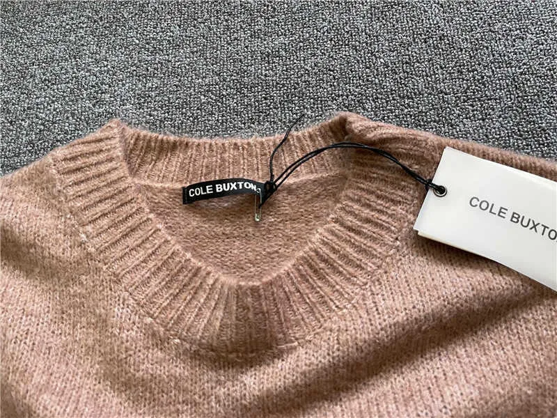 Cole Buxton Sweater Men Women Best Quality Solid Color Knit CB Cole Buxton Sweatshirts Slightly Oversized 0811