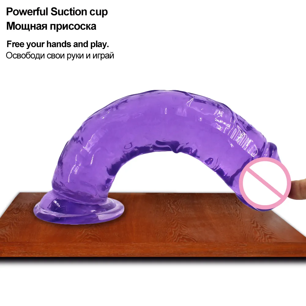 Galaretka dildo seksowne zabawki dla kobiety realistyczne penis z ssącą kubek g stymulatora pochwy samice produkty masturbacji