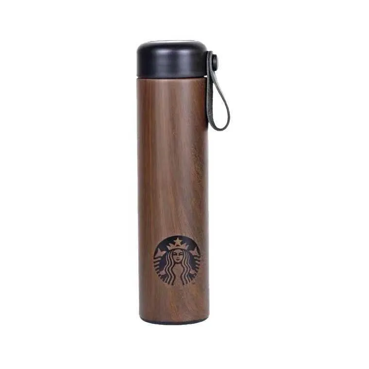 Подлинная чашка термоса Starbucks под дерево, черная веревка, чашка для воды из нержавеющей стали, выбор мужской портативной кофейной чашки
