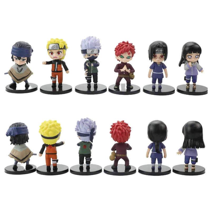 Set Anime Figure Kakashi Sasuke Sakura PVC Figurines Figurines pour Décoration Collection Cadeau Jouet 220520