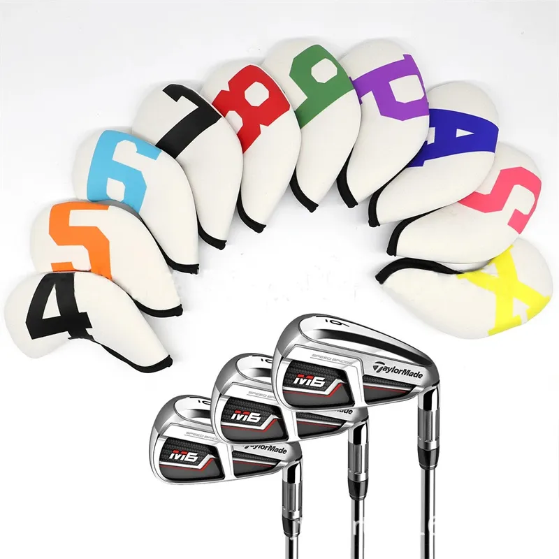 10st Set Golf Iron Head Cover Golf Iron Cover 4 5 6 7 8 9 P A S X Iron Head Cover Universal Golf Accessories 2208126427755