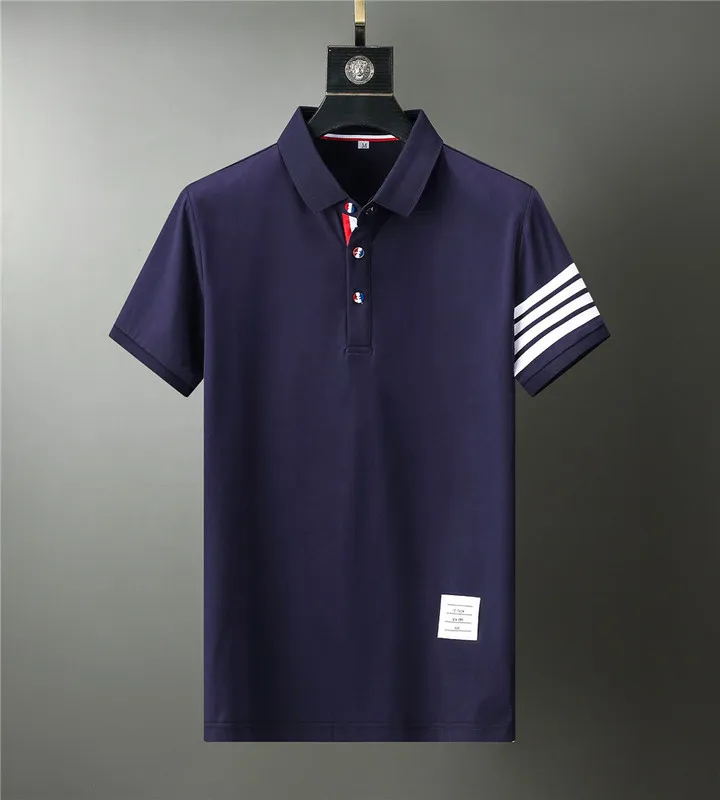 브랜드 남자 여름 솔리드 폴로 셔츠 짧은 슬리브 슬림 한 폴로 패션 스트리트웨어 탑 남자 셔츠 사무실 캐주얼 셔츠 3xl 220527