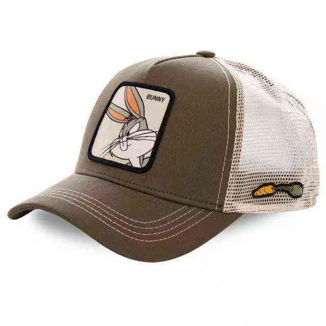 Version haute lapin canard Animal dessin animé filet chapeau hommes et femmes casquette de Baseball mode Hip Hop