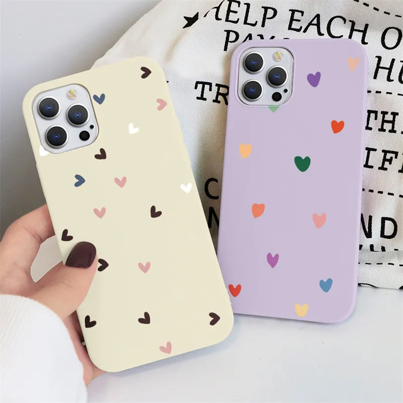 Soft TPU Cases For Xiaomi Mi 11 Lite Ultra 11i 8 A2 CC9e Poco M3 Redmi Note 10S 9A 9 10 K40 Pro Max 9T Cover Love Bear Funda Bags