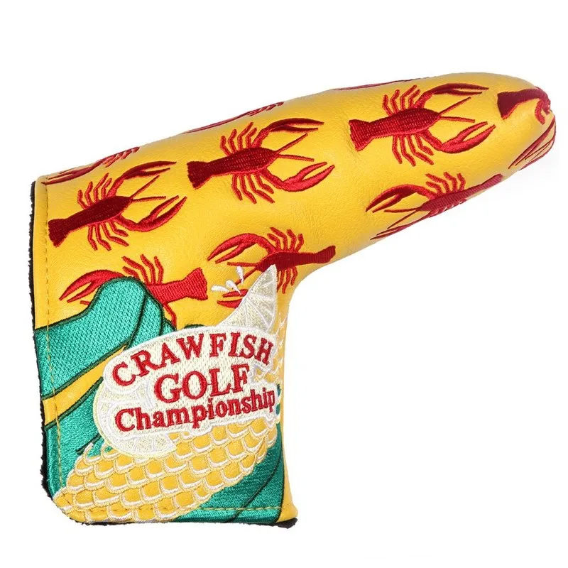 Shabier Crawfish Golf Putter 커버 헤드 커버 블레이드 골프 퍼터 헤드 커버 220629