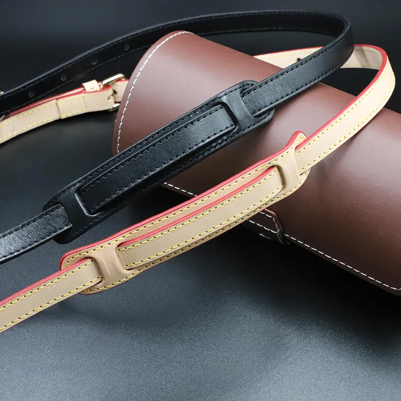 Verstellbarer Taschenriemen aus echtem Leder, schwarzer Schultergriff, Handtaschenriemen, Ersatz für Damentaschenzubehör, 1,5 cm Breite, 220610