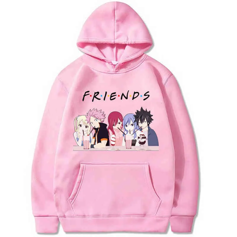 2020 Hot Fairy Tail Hoodies Natsu Lucy Gray Elza Classic Comic Classic Anime Japan Cotton Unisex Undeces Blusze Y220713