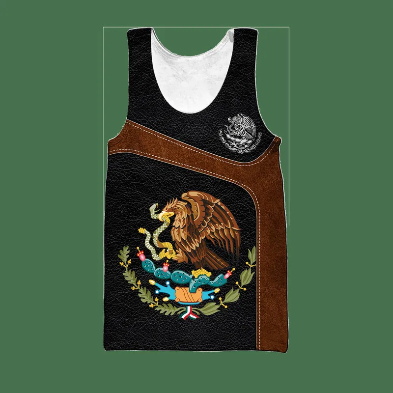 Meksyk Niestandardowa nazwa Cool Trend Tank Meksyk Flag Drukuj Po Ubranie Ożyści 6xl 03 2206222582669