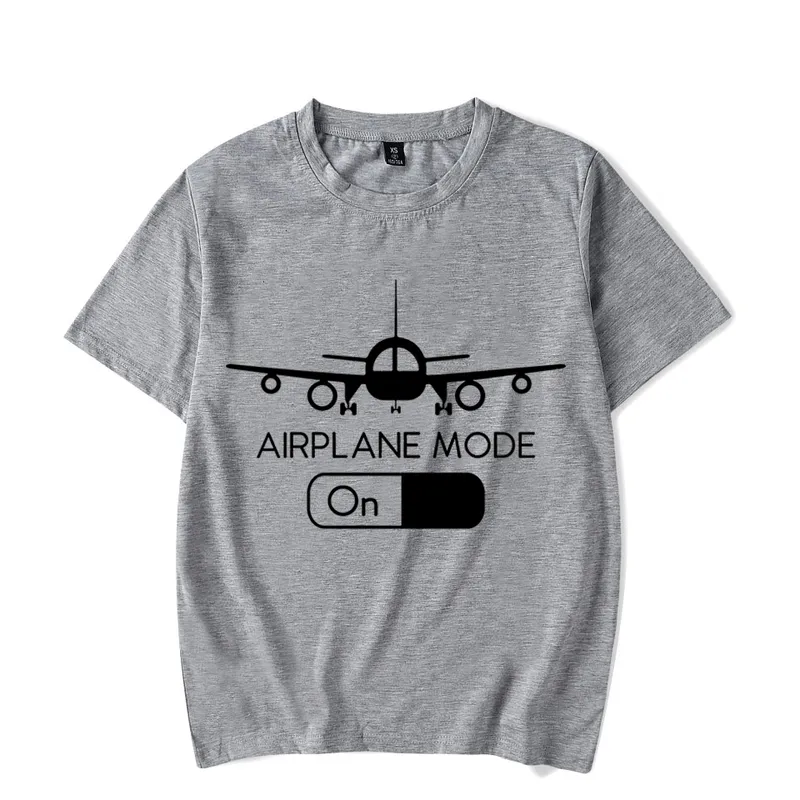 Engraçado piloto voando avião modo camisetas mulheres e homens verão algodão harajuku manga curta o pescoço streetwear luminoso preto t-shirt 220607