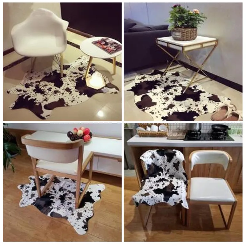 Creative Zebracow 3D Carpets imprimés pour le salon AntiSlip Mignon Animal Throw RAPS FORDER MATS ROI