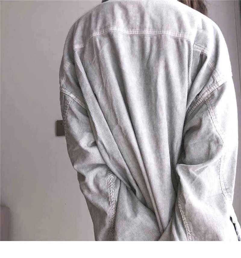 2021ss CE.CAVEMPT Velluto a coste lavato grigio Zipper Fashion JACKET Uomo di alta qualità CAVEMPT Giacca da donna Cav Empt Abbigliamento uomo T220728