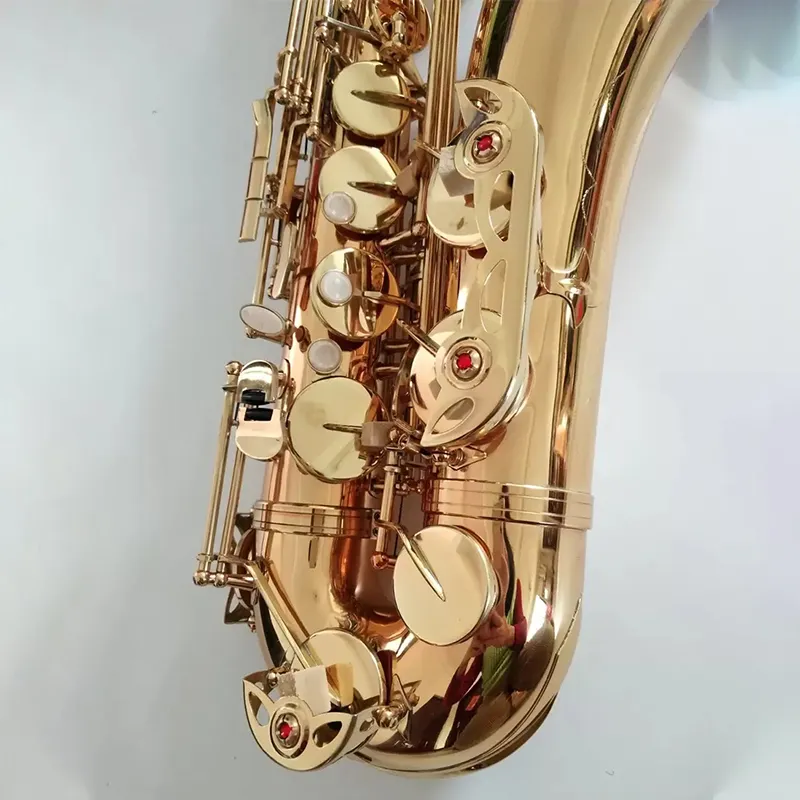 High-End Golden Original 992 Structure Drop B Tone Professional Tenor Saxophone Brass Gold-Plated Tenor Sax Jazz Instrument