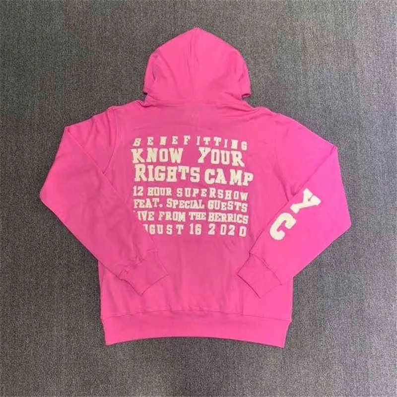 Ağır kumaş pembe cpfm.xyz Frost kapüşonlu 3d köpük baskısı cpfm.xyz kazak kapüşonlu sweatshirts t220802