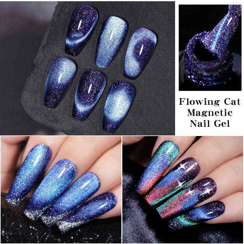 Гель для ногтей игрушка LilyCute 7ML течет кошка магнитный польский полуменарный блеск умоляет ультрафиолетовый арт лак 0328