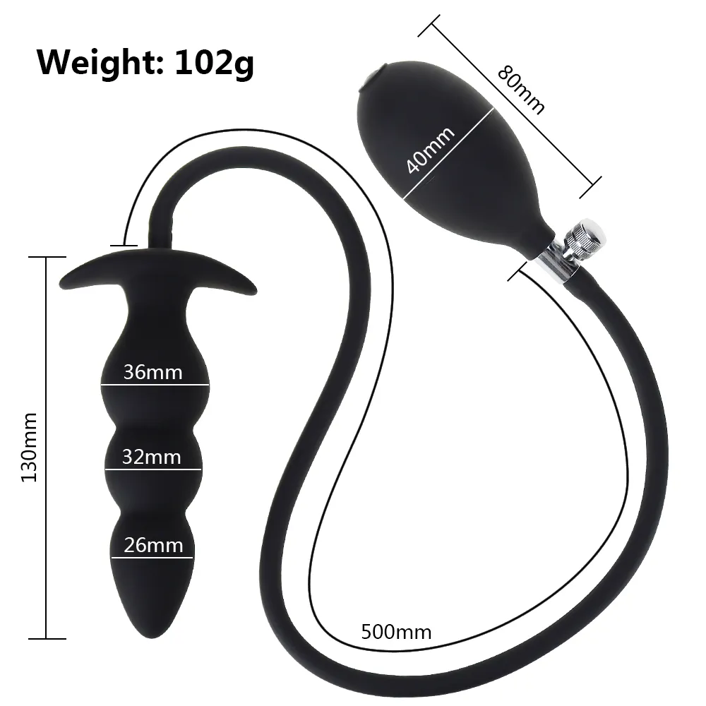 Silicone Inflatable Super Large Anal Plug Expandable Butt sexy Toys For Women Men Huge Dildo Pump Dilator Adult Product